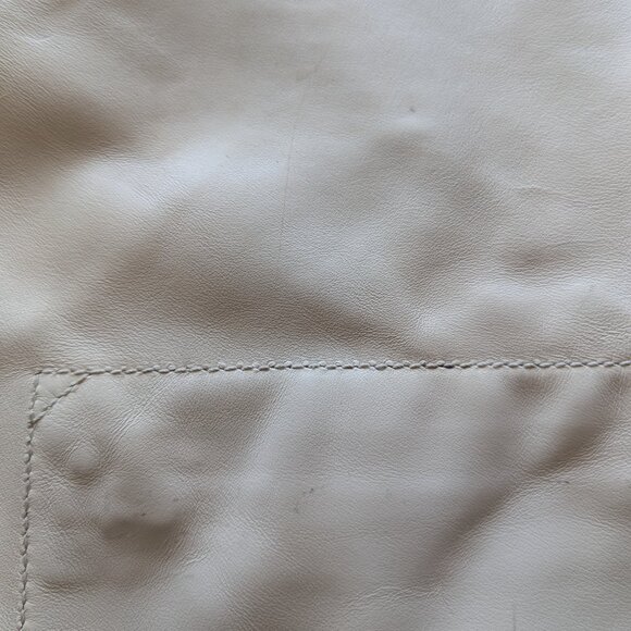 AUTH Proenza Schouler Extra Large Super Glass Tote Bag Ivory Leather Certificate - Picture 16 of 16